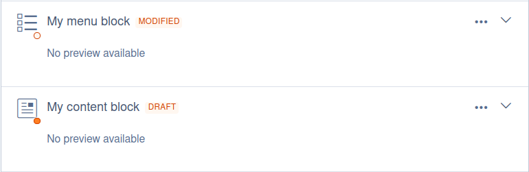 examples of the versioned labels
