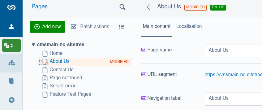 status flags in the CMS